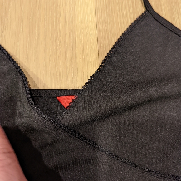 Y2K Esprit Elegant Black Spaghetti Strap Dress - Picture 3 of 8